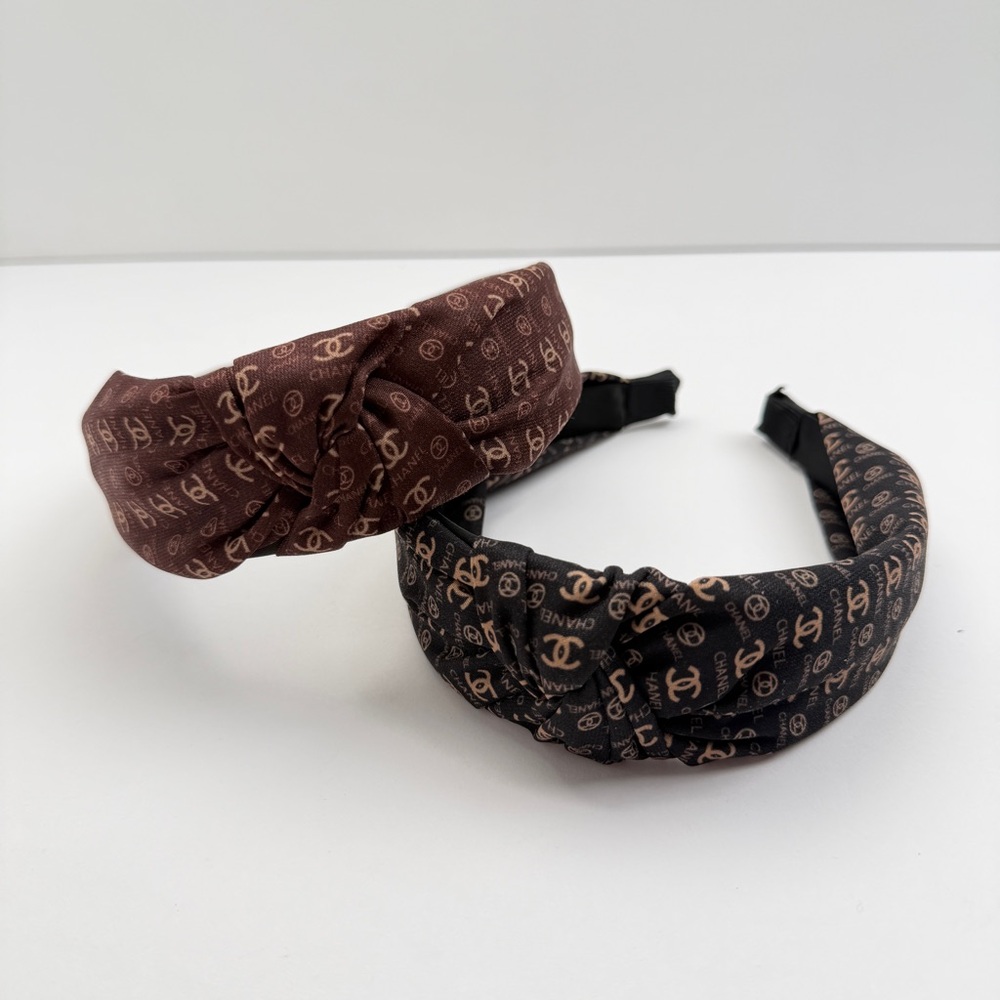 Chic Designer Brown and Black Headbands